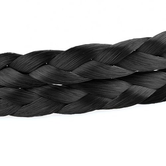 Synthetic Hair Braid Headband Clip On Elegant Y2K Chic Hairstyle Accessory main image 4